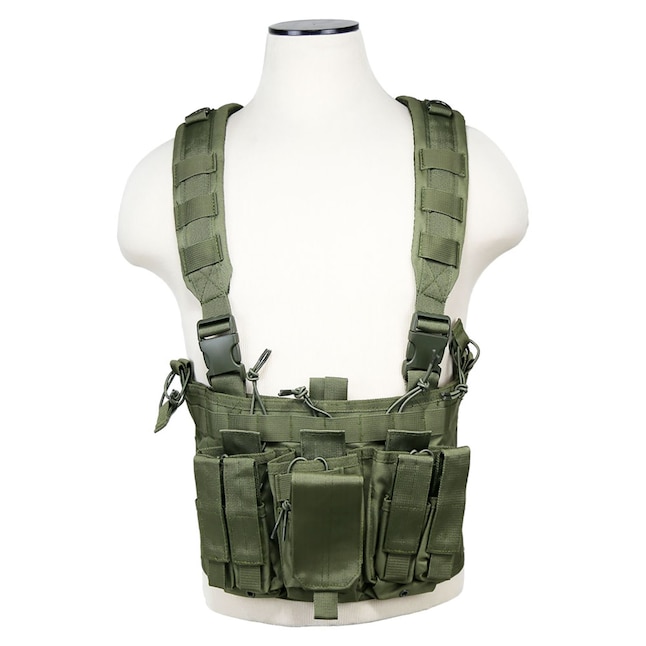 NcSTAR Tactical Chest Rig with AR Magazine Pouches and Pistol Magazine ...