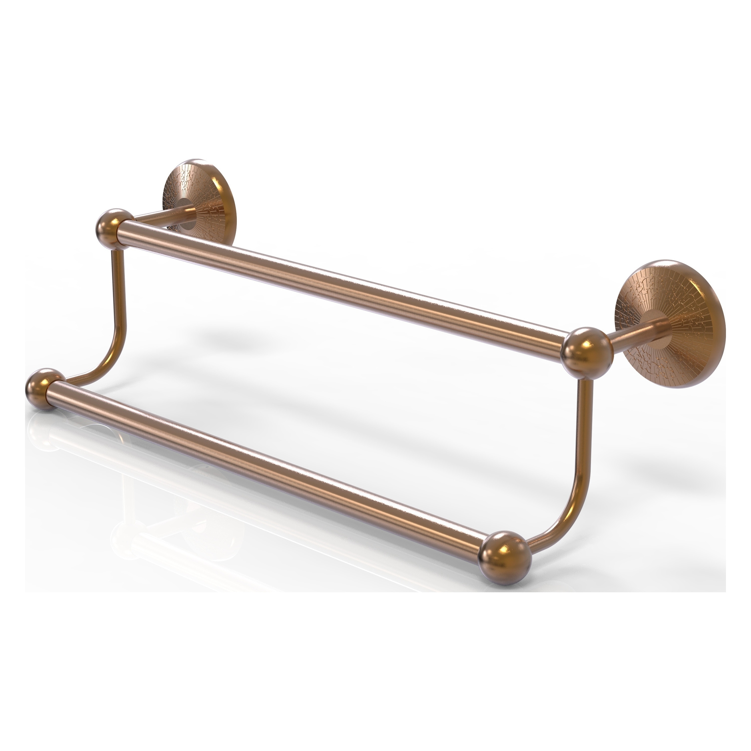 Allied Brass PMC-72/24-BBR Prestige Monte Carlo 24-in double Brushed Bronze Wall mount Double Towel Bar