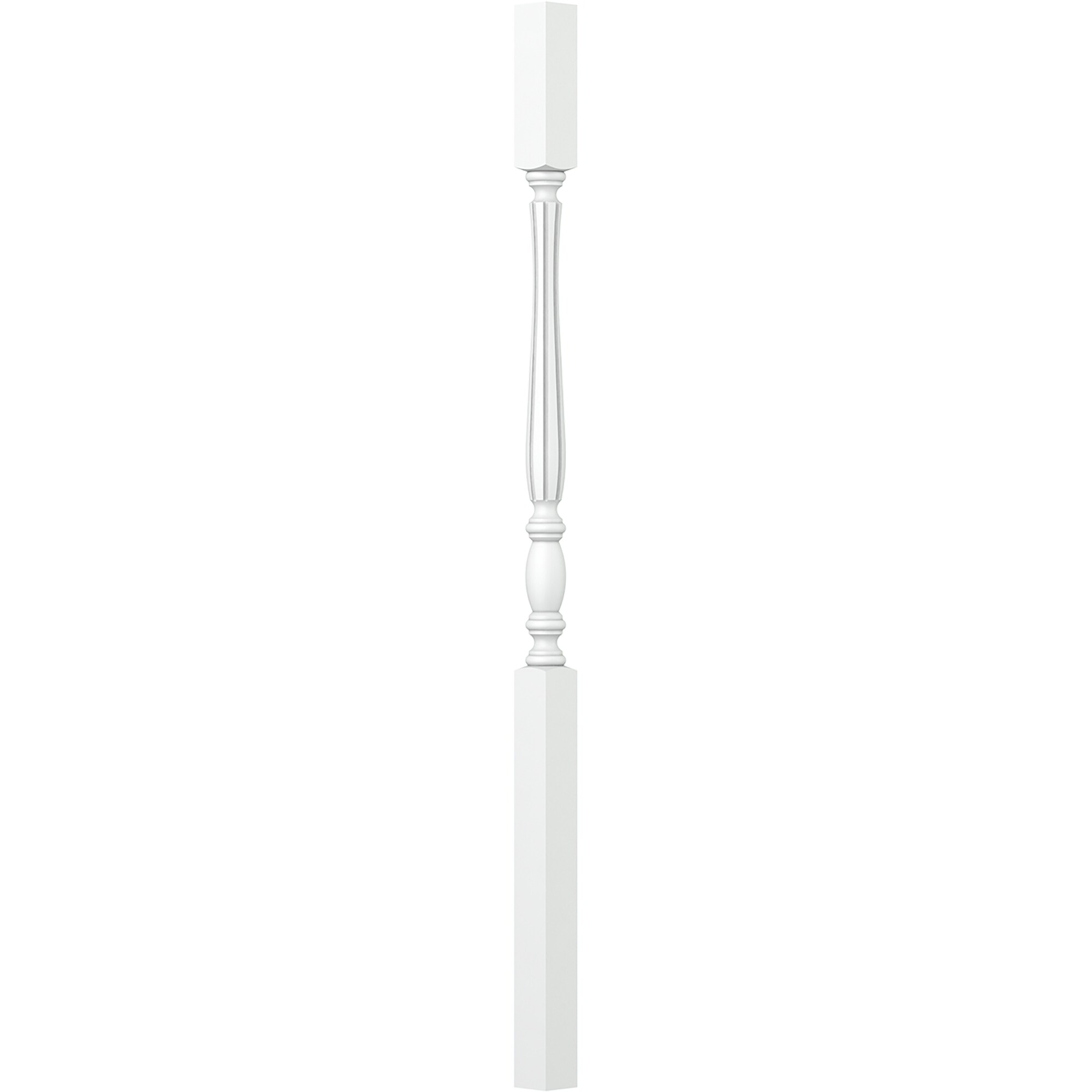 L.J. Smith Stair Systems LJF-2105-PRG 42 42-in x 1.75-in Primed Square Top Stair Baluster