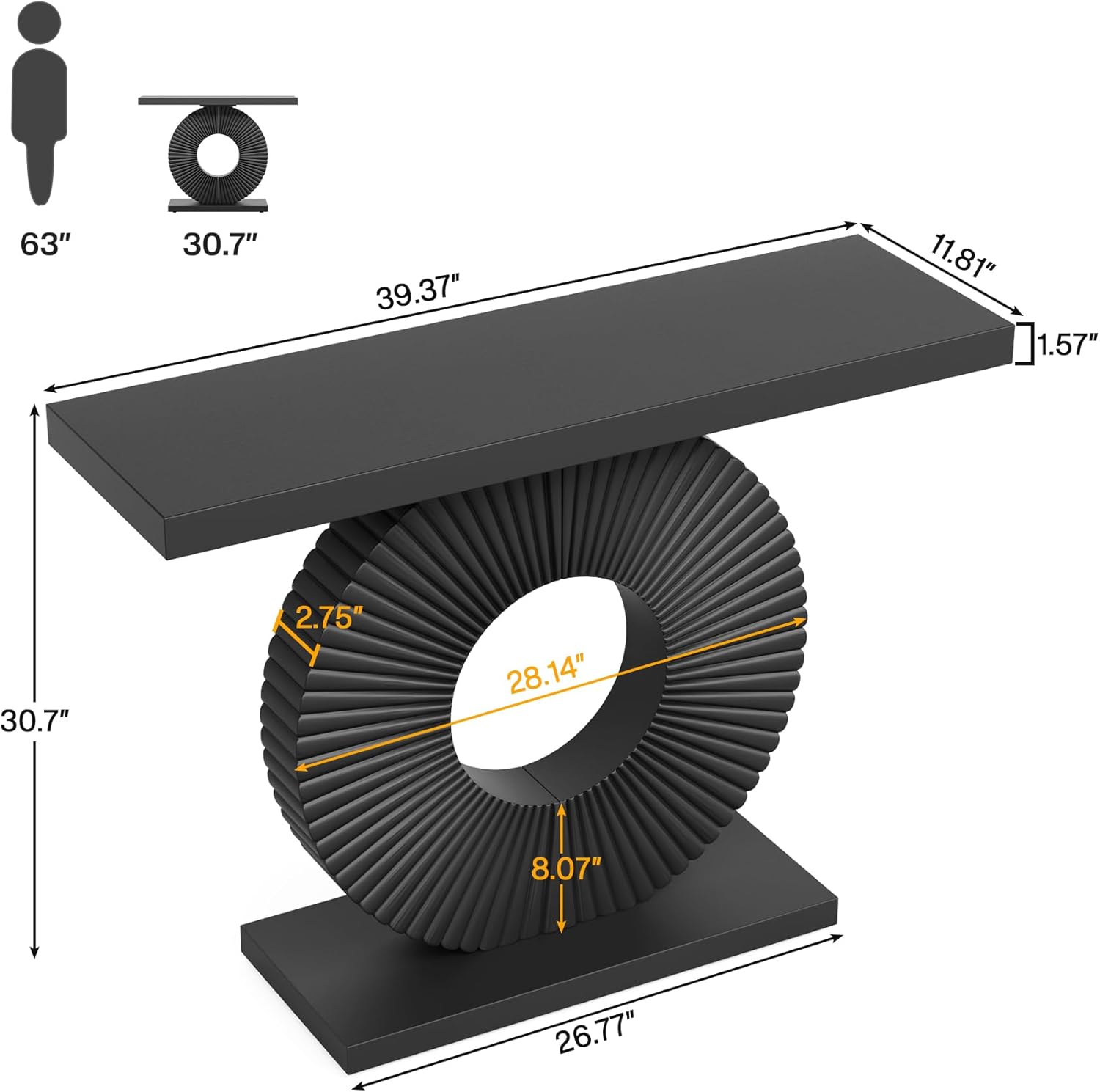 Tribesigns HOGA-J0292 Console-Sofa-Tables - View #4