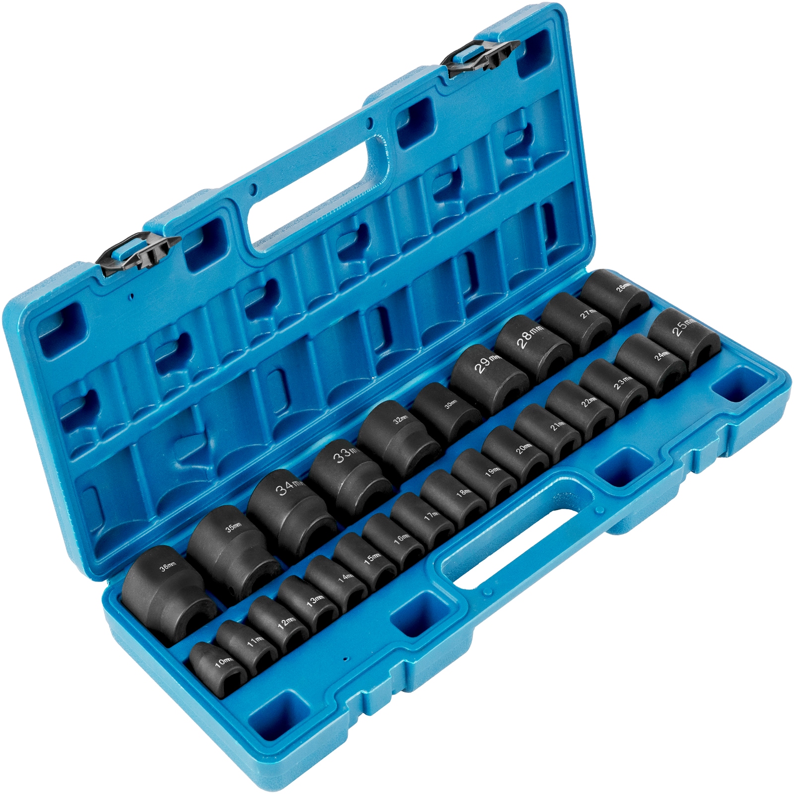 VEVOR CJTT12IN26PC00001V0 Impact Sockets Set 26 -Piece Standard (SAE) Set Drive Set 6-point Impact Socket Set