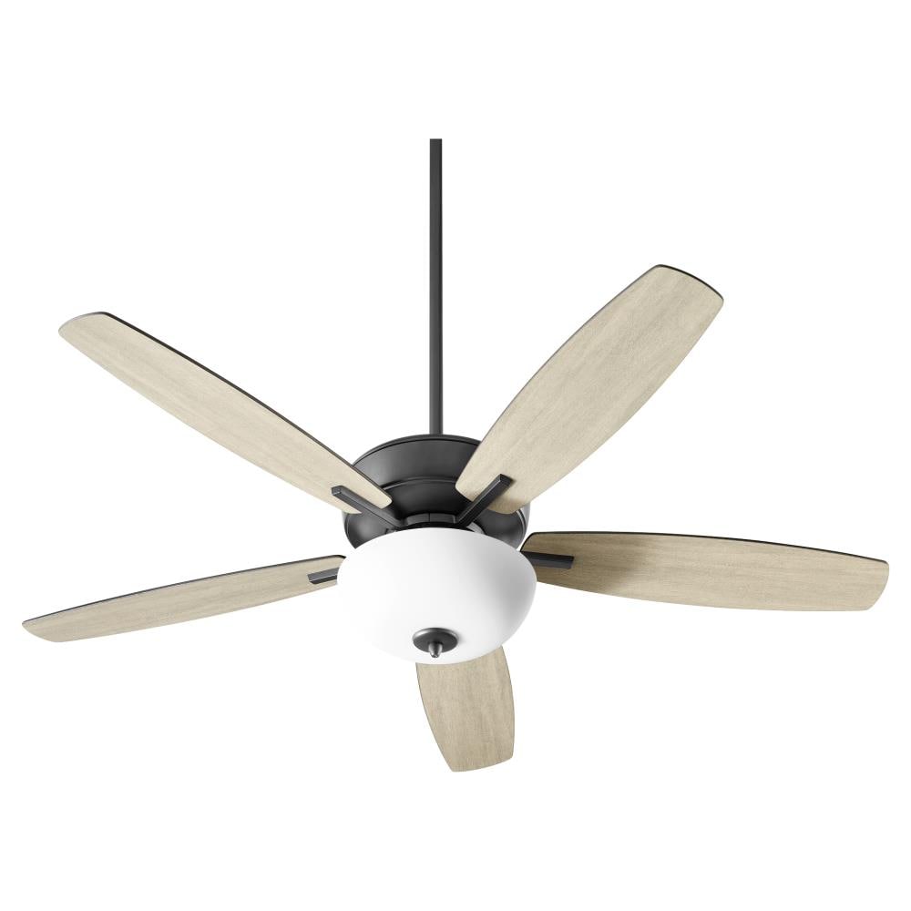 Quorum International 70525-69 Breeze 52-in Noir with Matte Balck Blades Ceiling Fan With Light ( 5 -Blade )