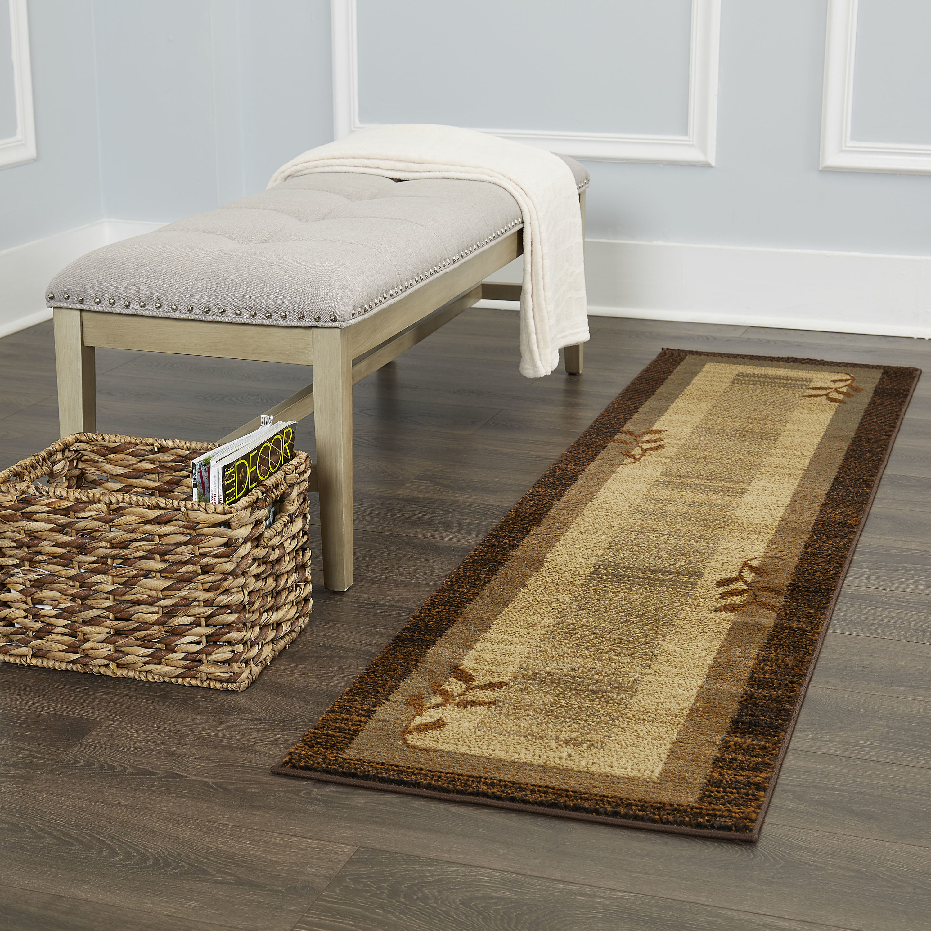 Wheatley Synthetic Rug with Anti-Slip Backing