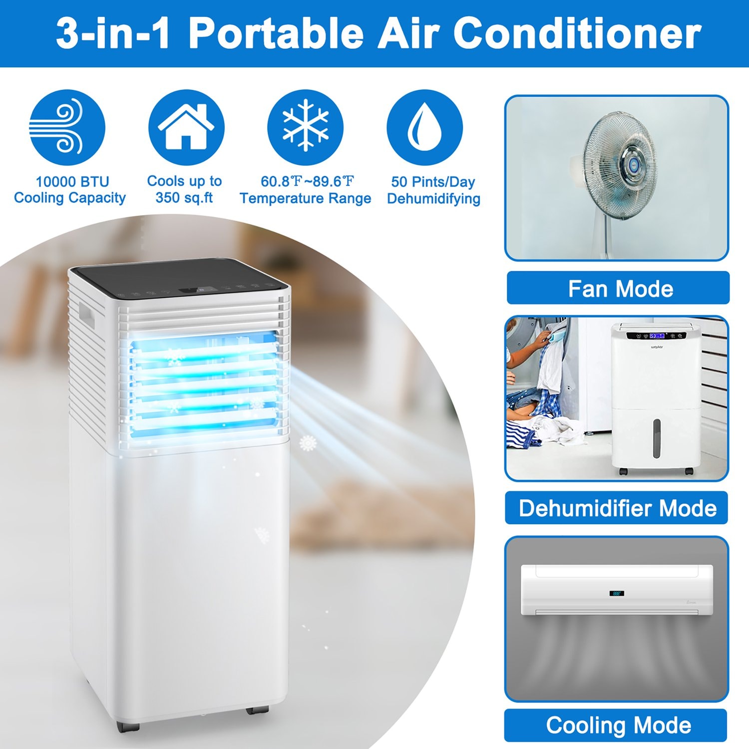 Costway CSHY000594 Portable-Air-Conditioners - View #2