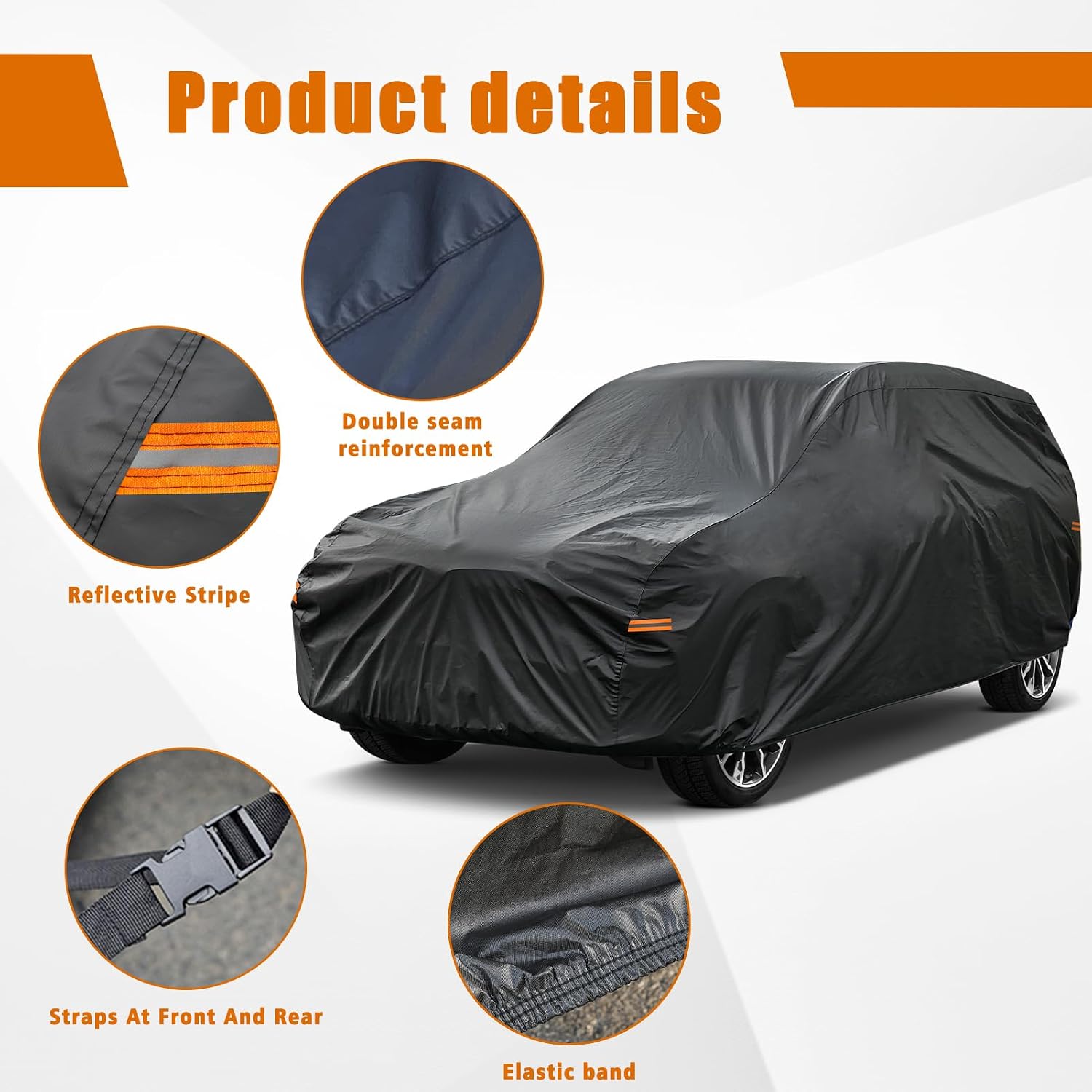 Holthly B0C48B5FLL Universal-Car-Covers - View #4