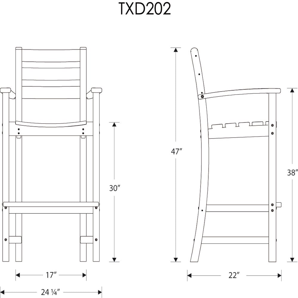 Trex Outdoor Furniture TXS119-1-CB Patio-Dining-Sets - View #11