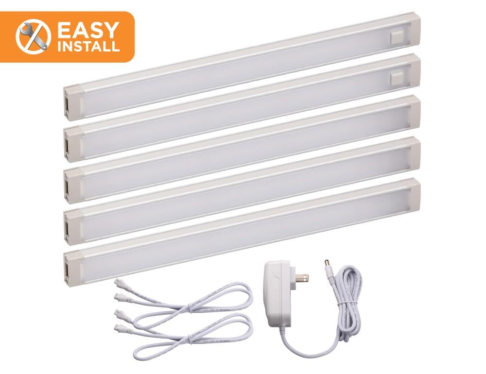 NEWCITY LED Under Cabinet Lighting Kit 4pcs Extendable Under Counter LED Light 