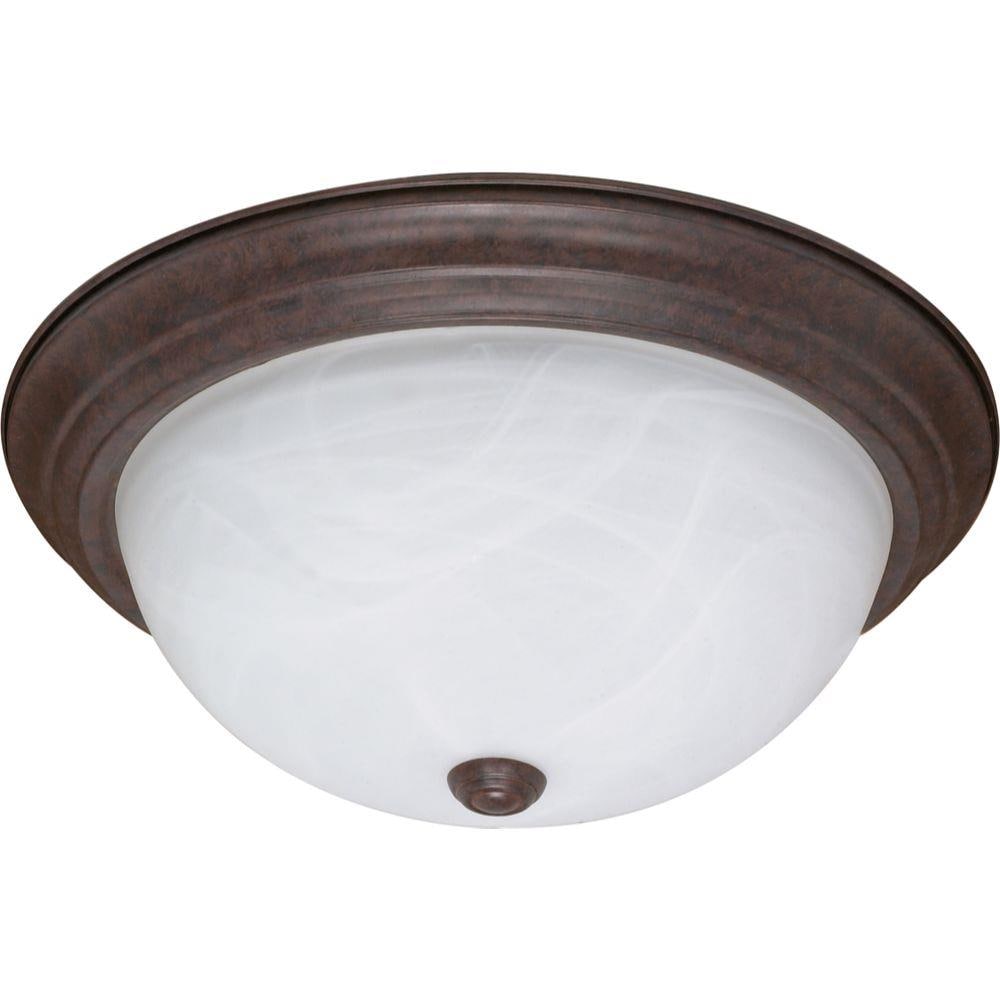  LW-SC528202 3-Light 15.25-in Old Bronze Flush Mount Light