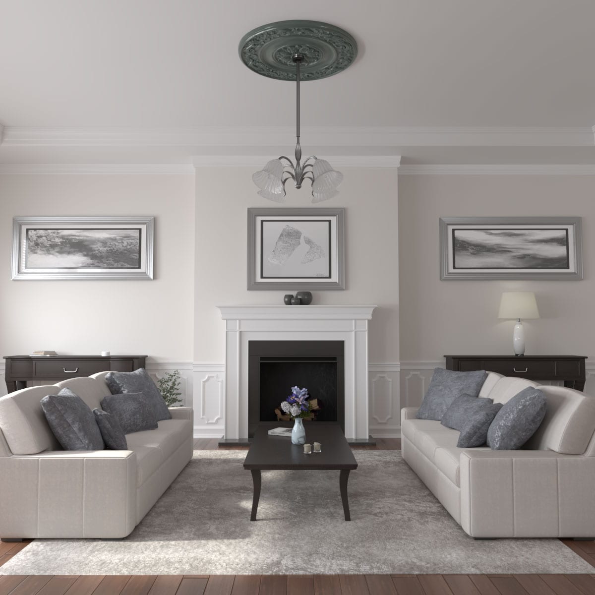 Ekena Millwork CM47MICBF Ceiling-Medallions - View #4