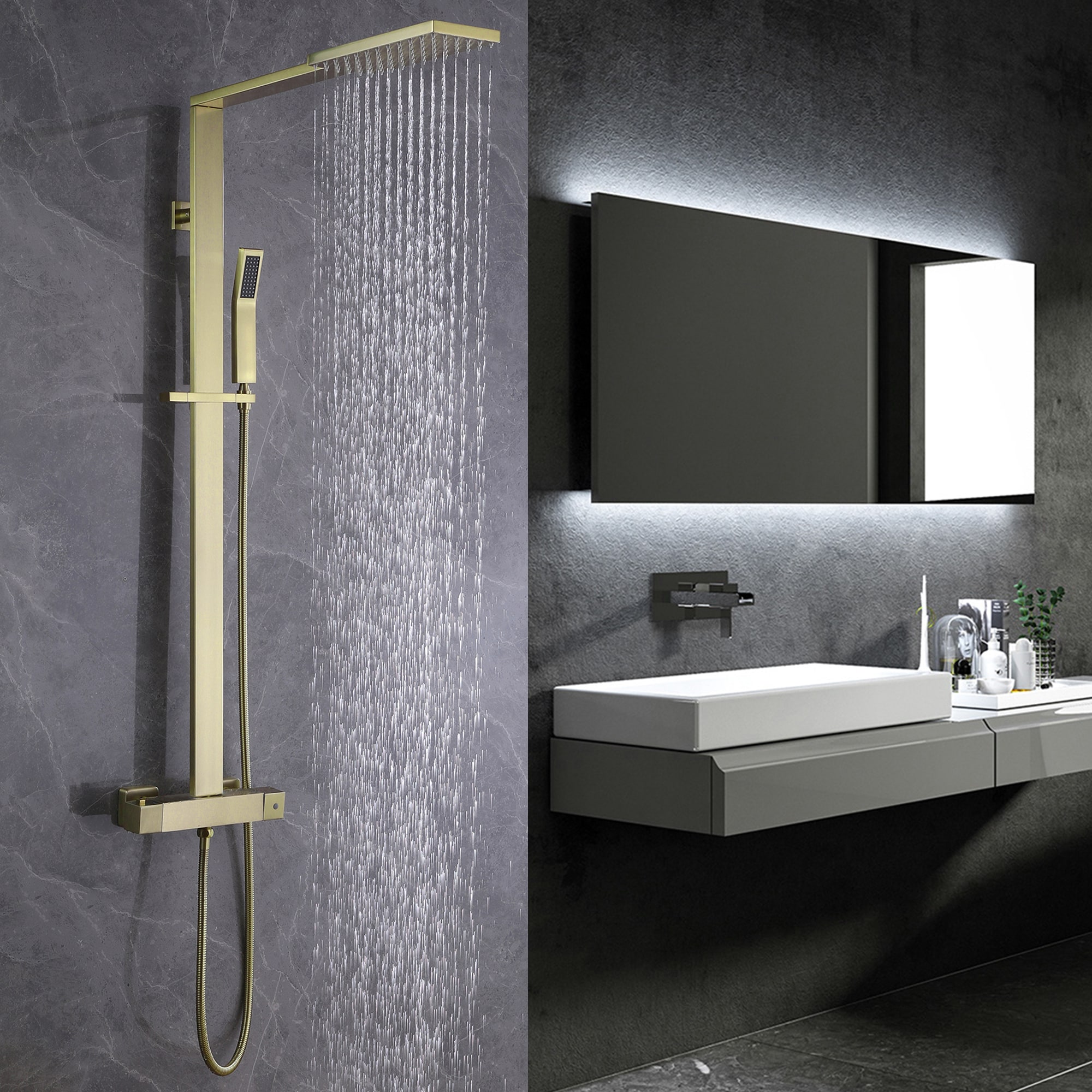 WELLFOR WB-1038 Showerhead-Bar-Panels - View #2
