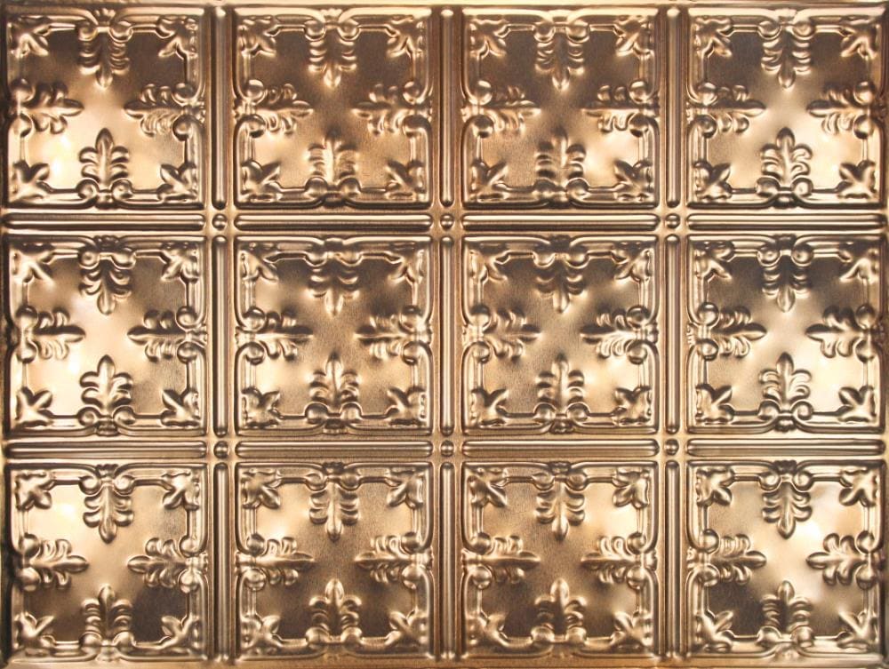 Metal Ceiling Express 1211824COPPERNU 1.5-ft x 2-ft Copper Color Steel Surface-mount Ceiling Plank (5-Pack, 15-sq ft / Case)