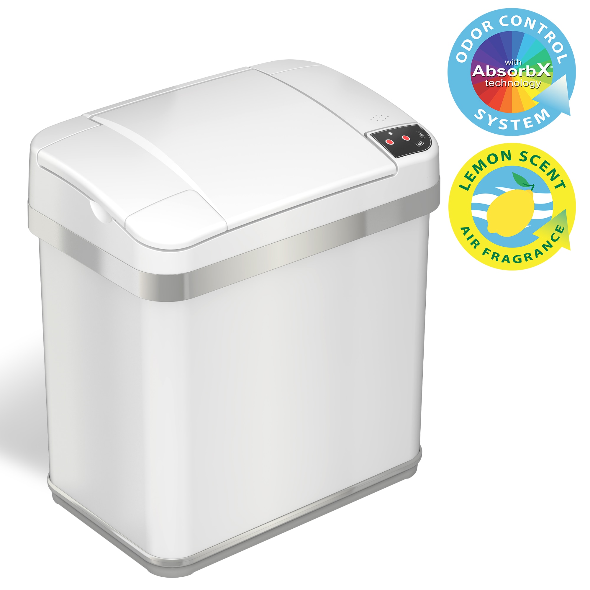 Smart Touchless Bathroom Trash Can - 2.5 Gallon Automatic Motion