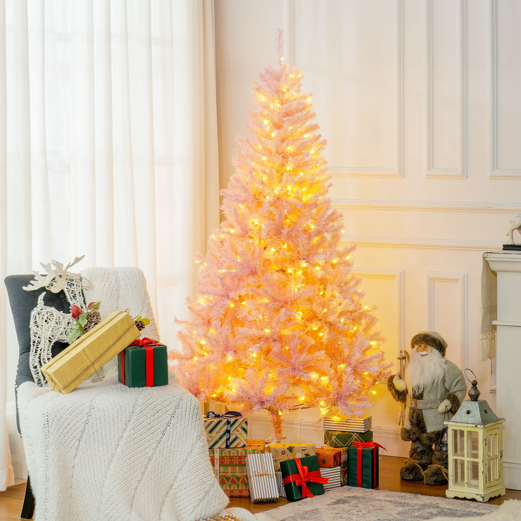 HomCom 830-254V80PK Artificial-Christmas-Trees - View #2