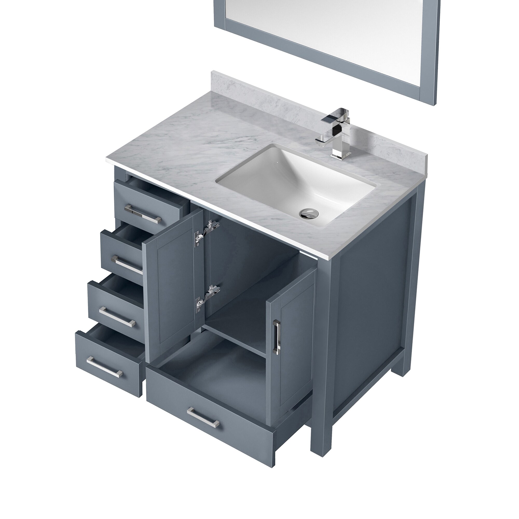Lexora LJ342236SBDSM34FR Bath-Vanity-Combo - View #3