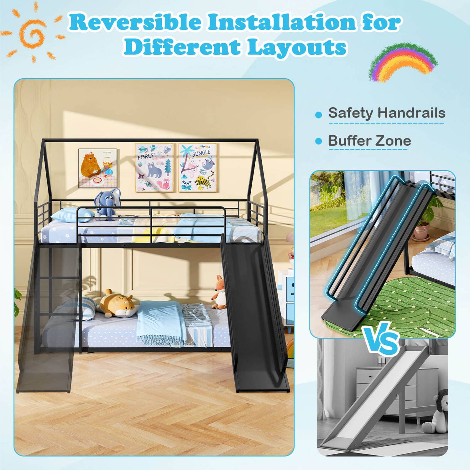 Costway CSHY001698 Bunk-Beds - View #7