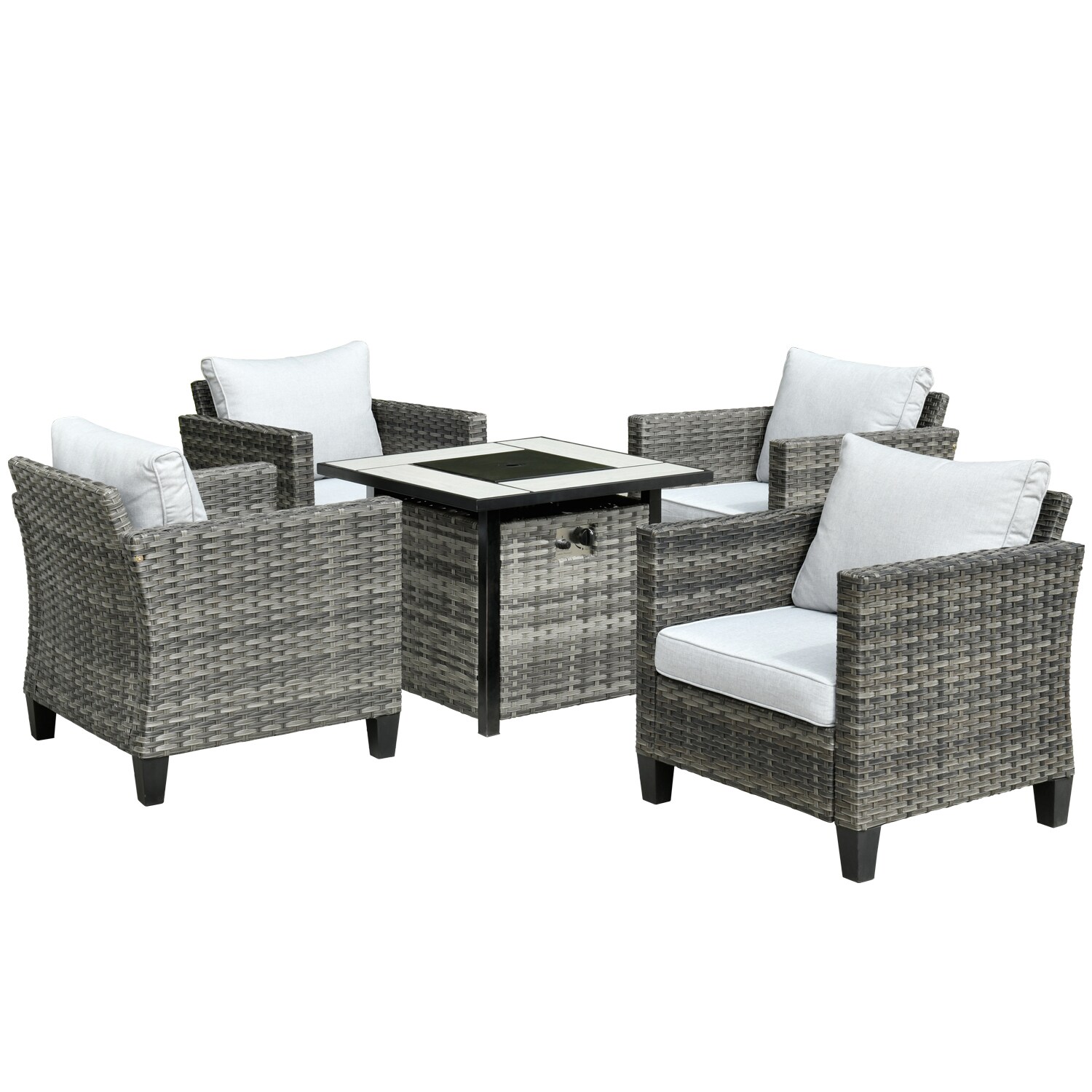Ovios FPRS400-5 Patio-Conversation-Sets - View #8