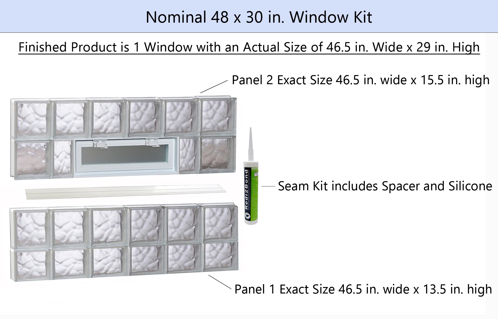 REDI2SET V4830DC Glass-Block-Windows - View #2