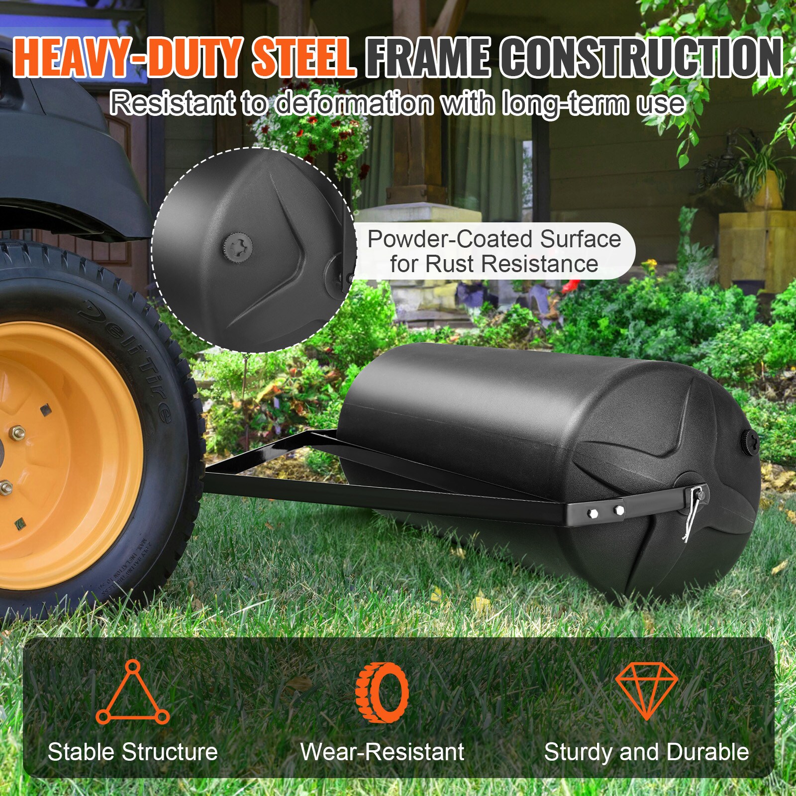 VEVOR QYSCPGL400B353QE4V0 Tow-Behind-Lawn-Rollers - View #8