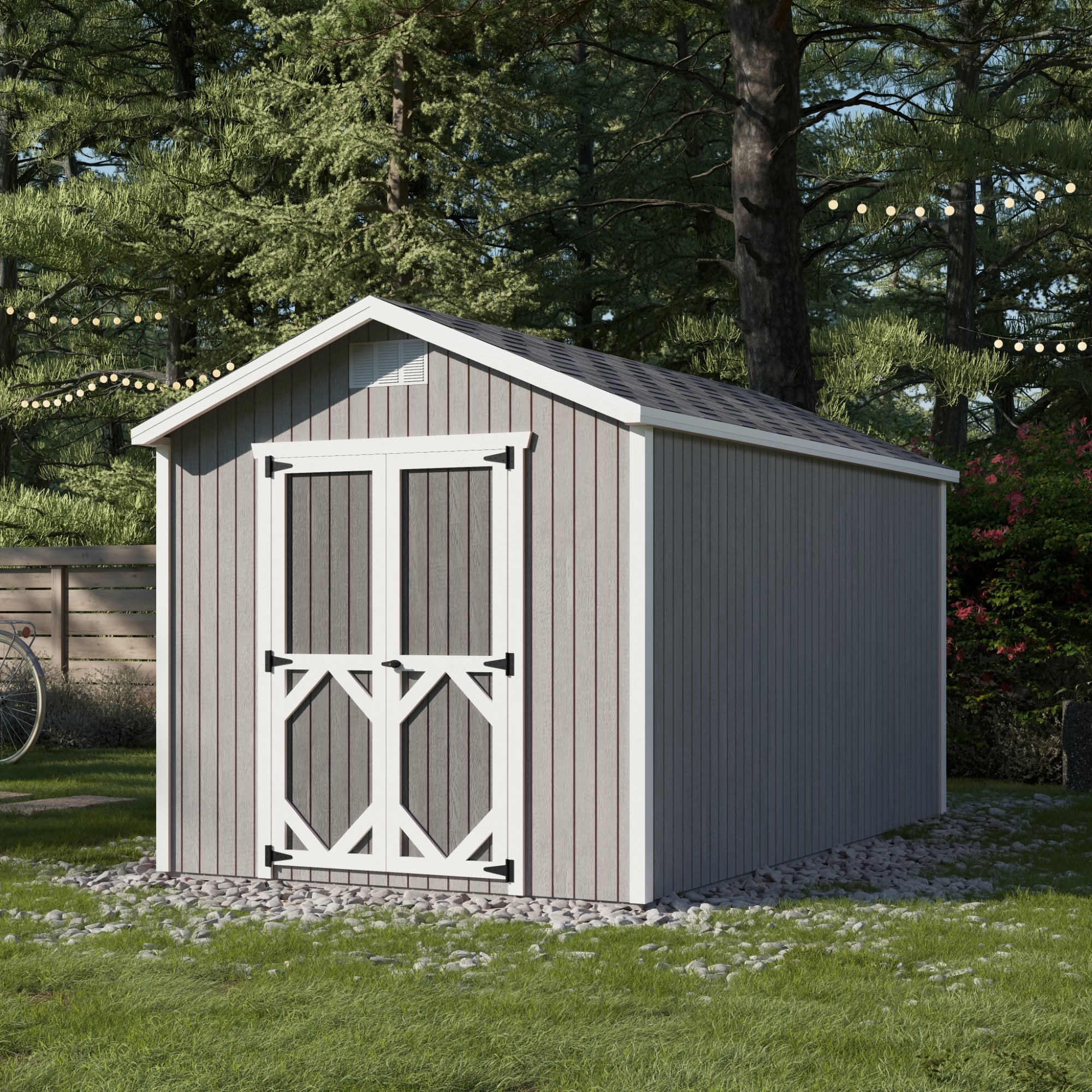 Little Cottage Co 8X14 CGS-PC-FK Wood-Storage-Buildings - View #2