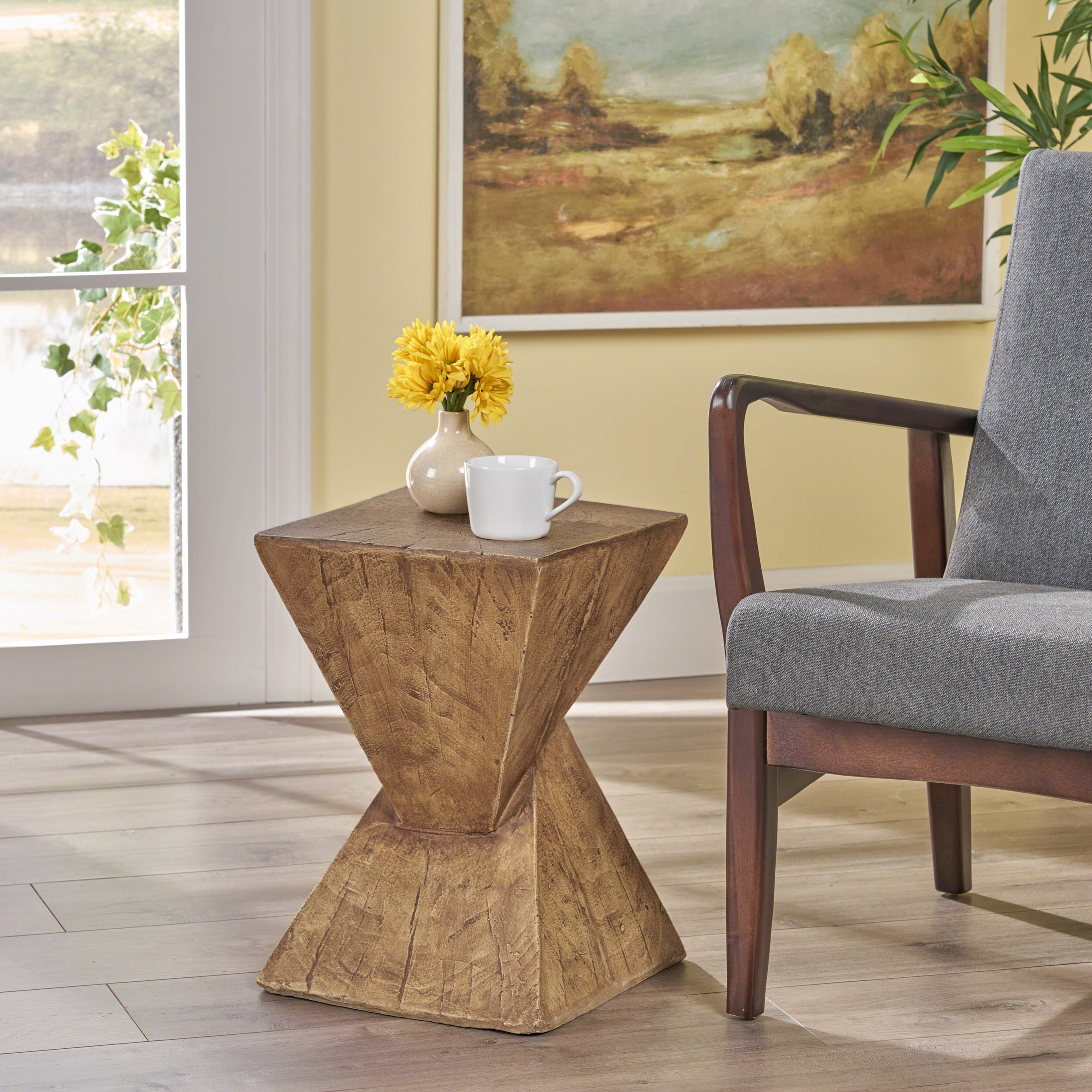 Best Selling Home Decor 305825 Kajsa Square Outdoor End Table 12.5-in W x 12.5-in L