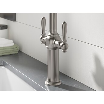 KOHLER Neuhaus 2-Handle Deck Mount Pull-Down Handle/Lever Kitchen Faucet (Deck Plate Included) KOHLER Neuhaus 2-Handle Deck Mount Pull-Down Handle/Lever Kitchen Faucet (Deck Plate Included)