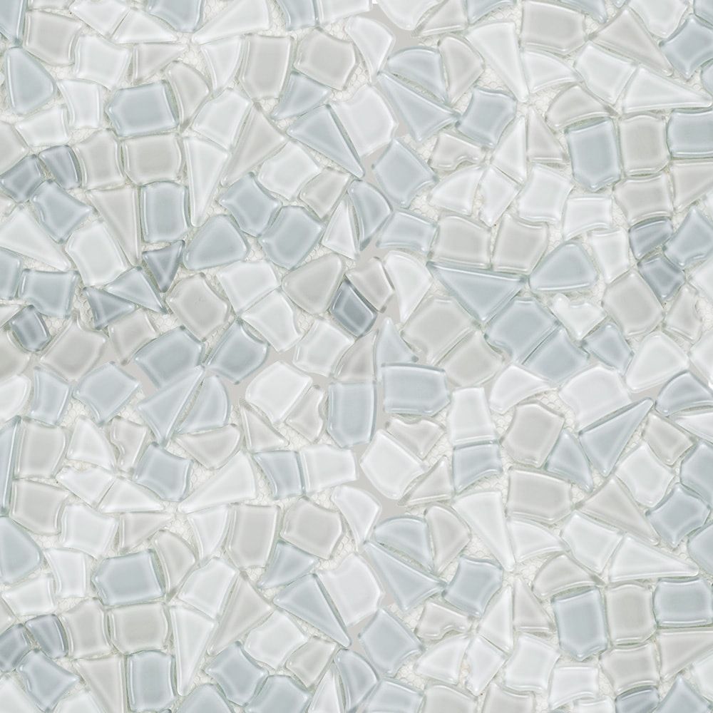 Elida Ceramica LW210618002 Island Spa 12-in x 12-in Glossy Glass Pebble Mosaic Floor and Wall Tile ( 0.936-sq ft Piece )