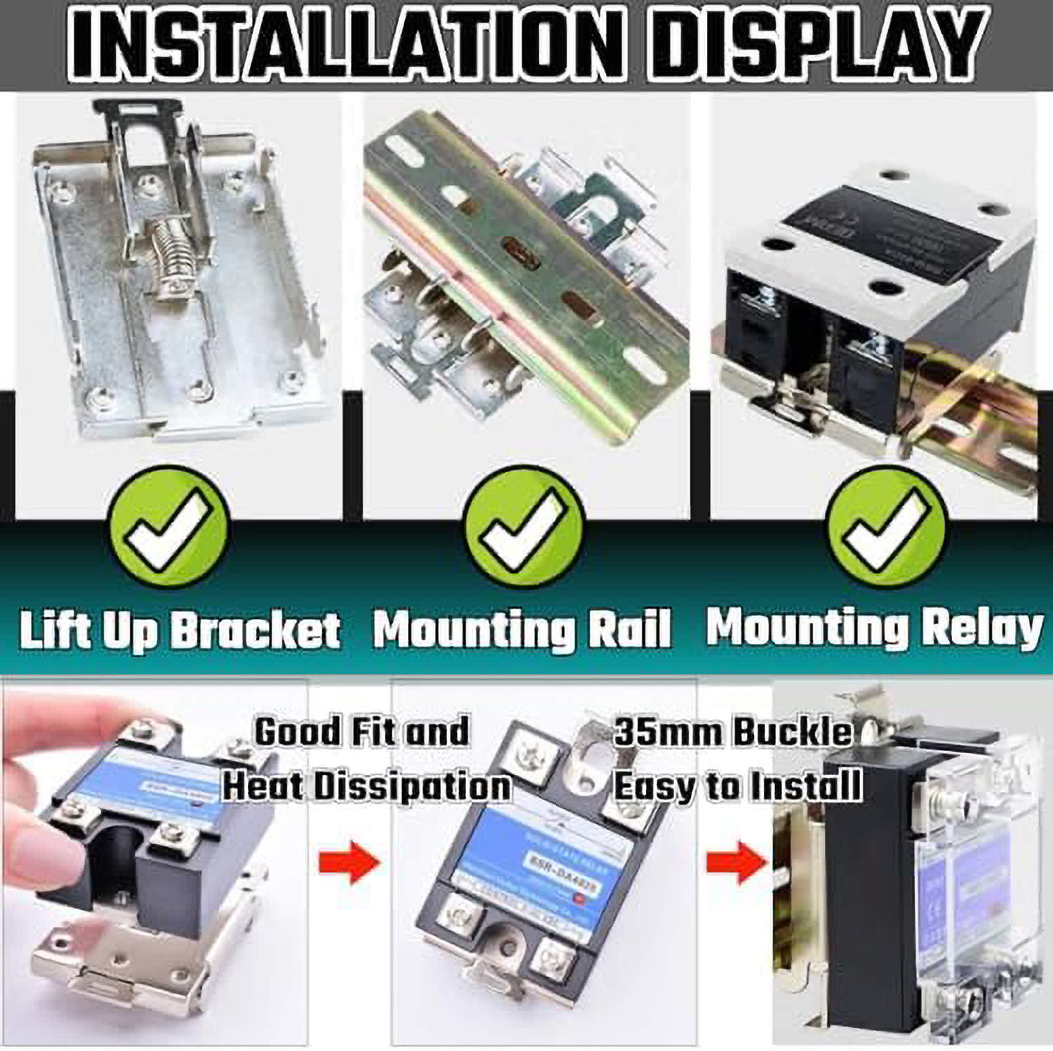 Aluminum Din Rail Mounting Clip For 35mm Din Rail, Wholesale Clamps - View #4