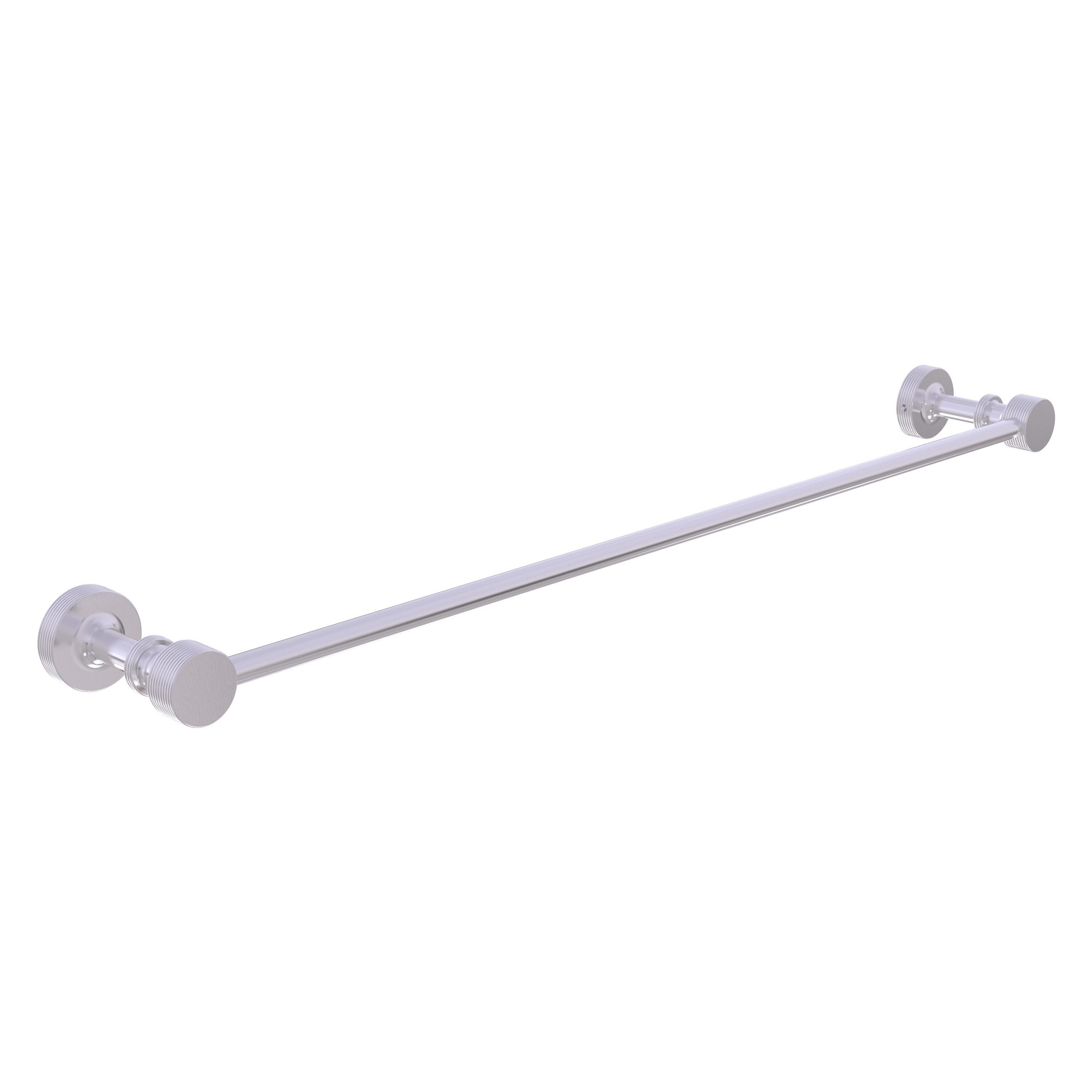 Allied Brass FT-21/18-SCH Foxtrot 18-in Satin Chrome Wall mount Single Towel Bar