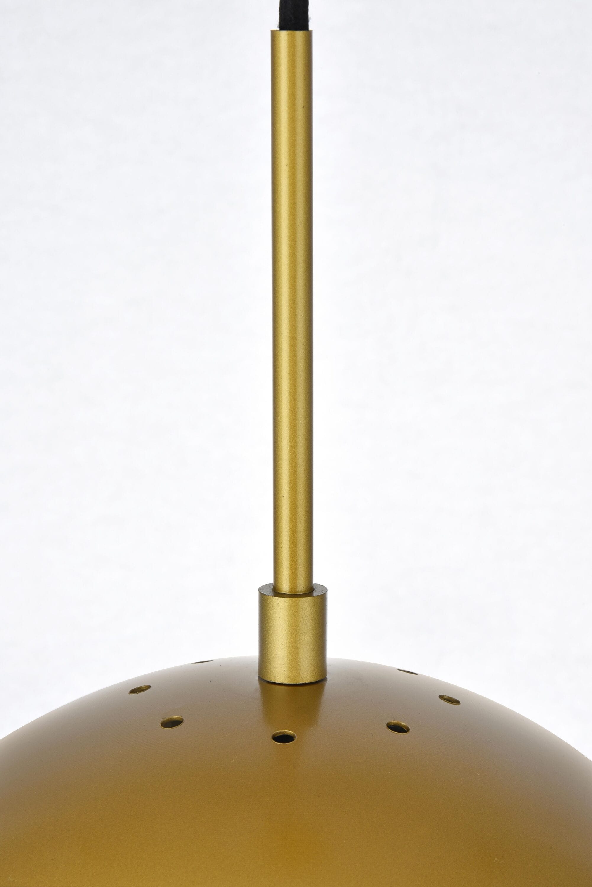 Elegant Brass Pendant Light with Clear Glass Shade