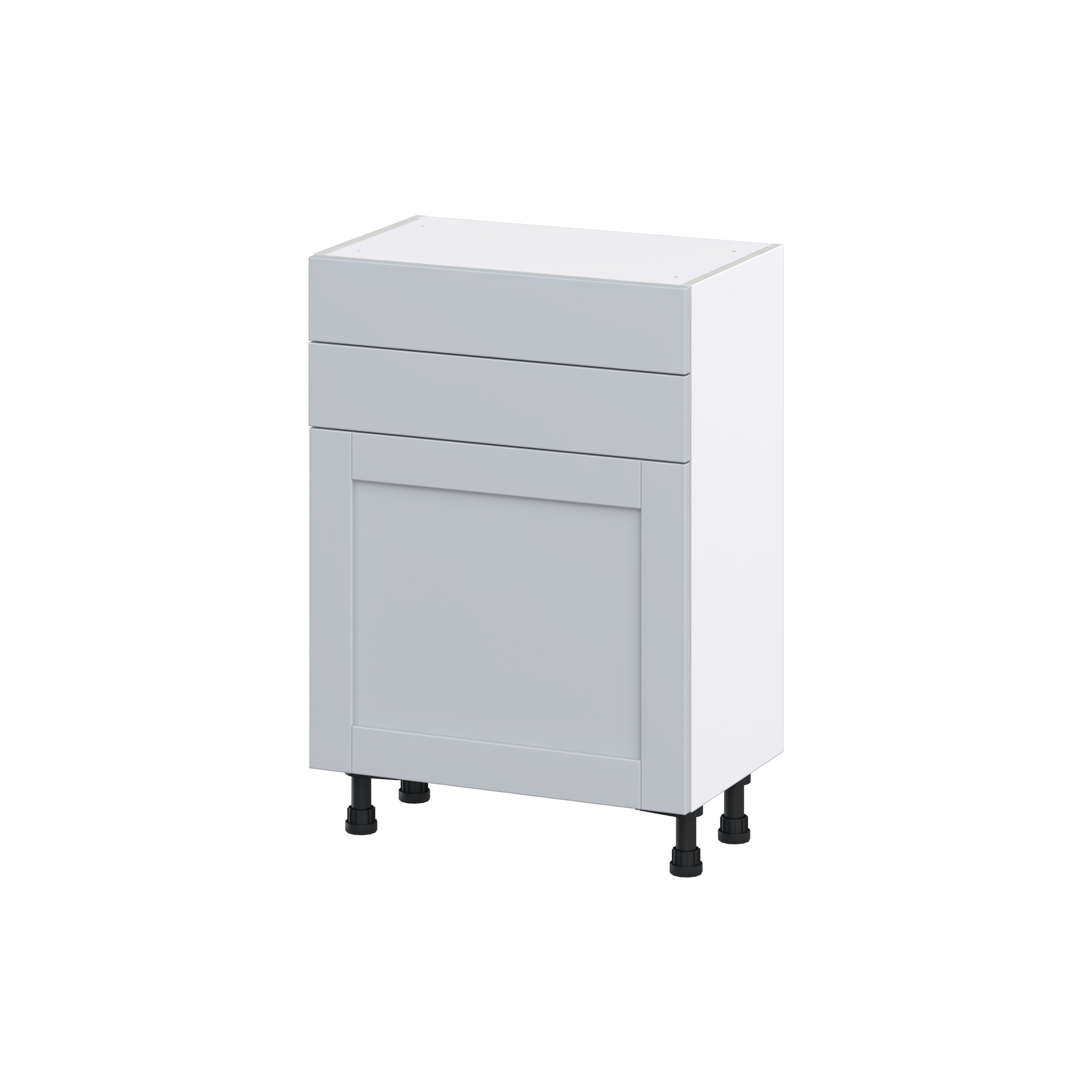 Hugo&Borg Charlesberg 24-in W x 34.5-in H x 14-in D Gray 6-Drawer Base Fully Assembled Cabinet