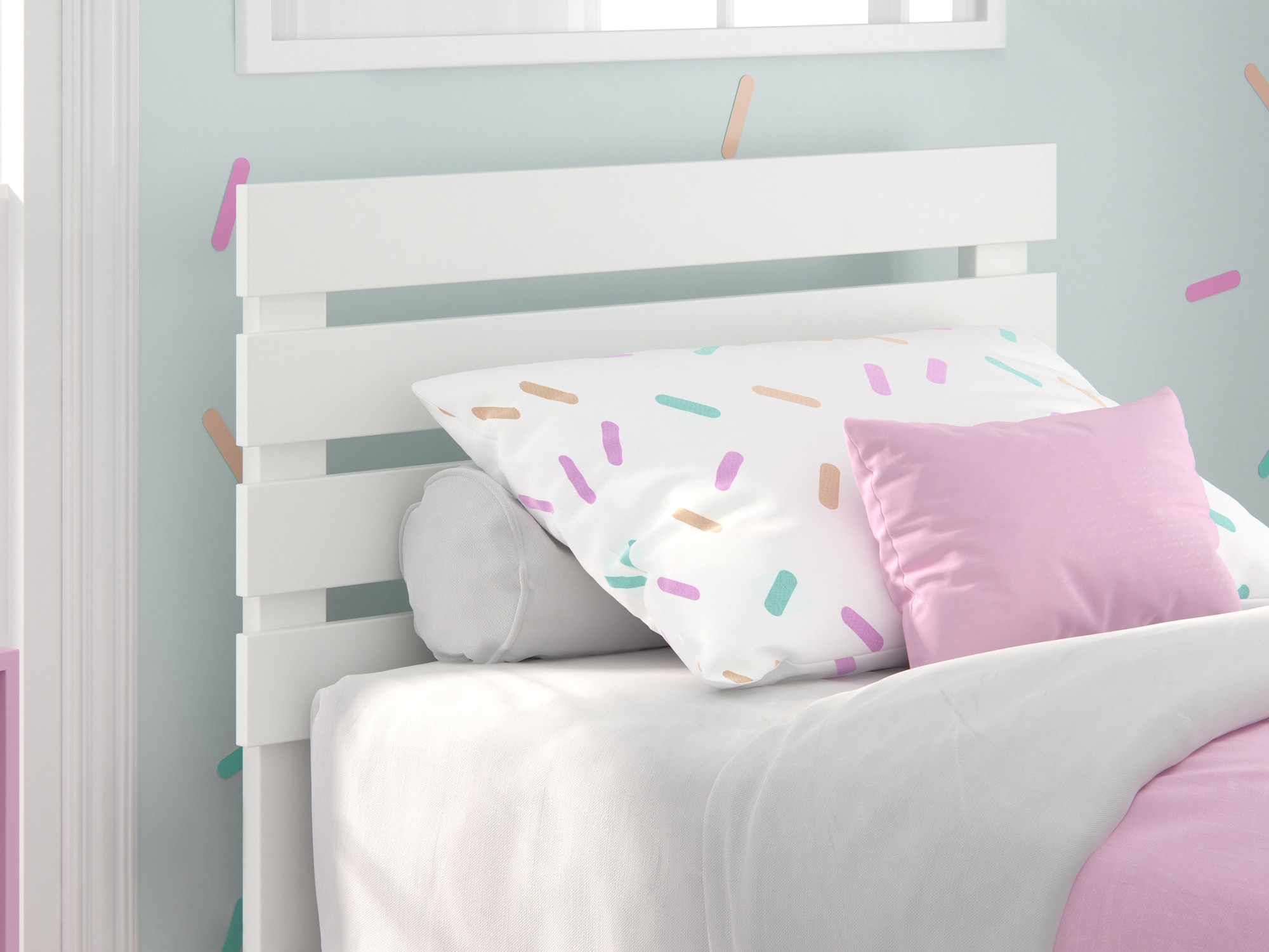 AFI Furnishings AG8300122 Oxford White Twin Headboard