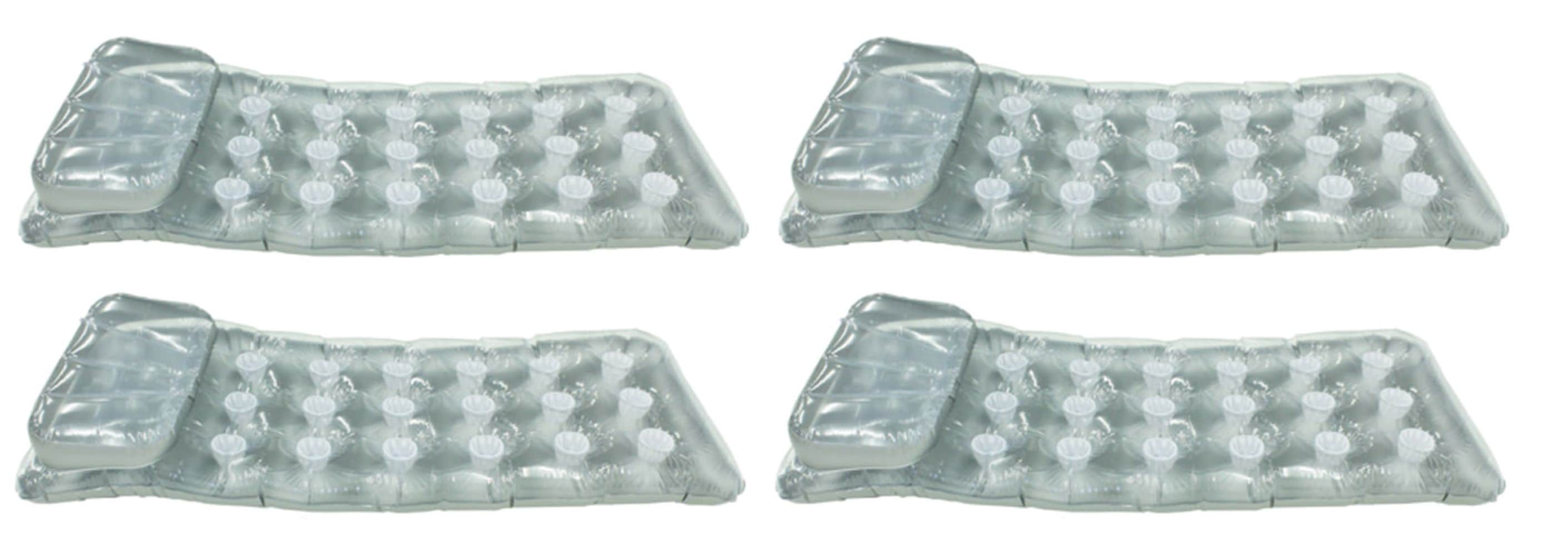 Intex 36498 74-Inches x 28-Inches Silver Pool mattress 4 -Pack