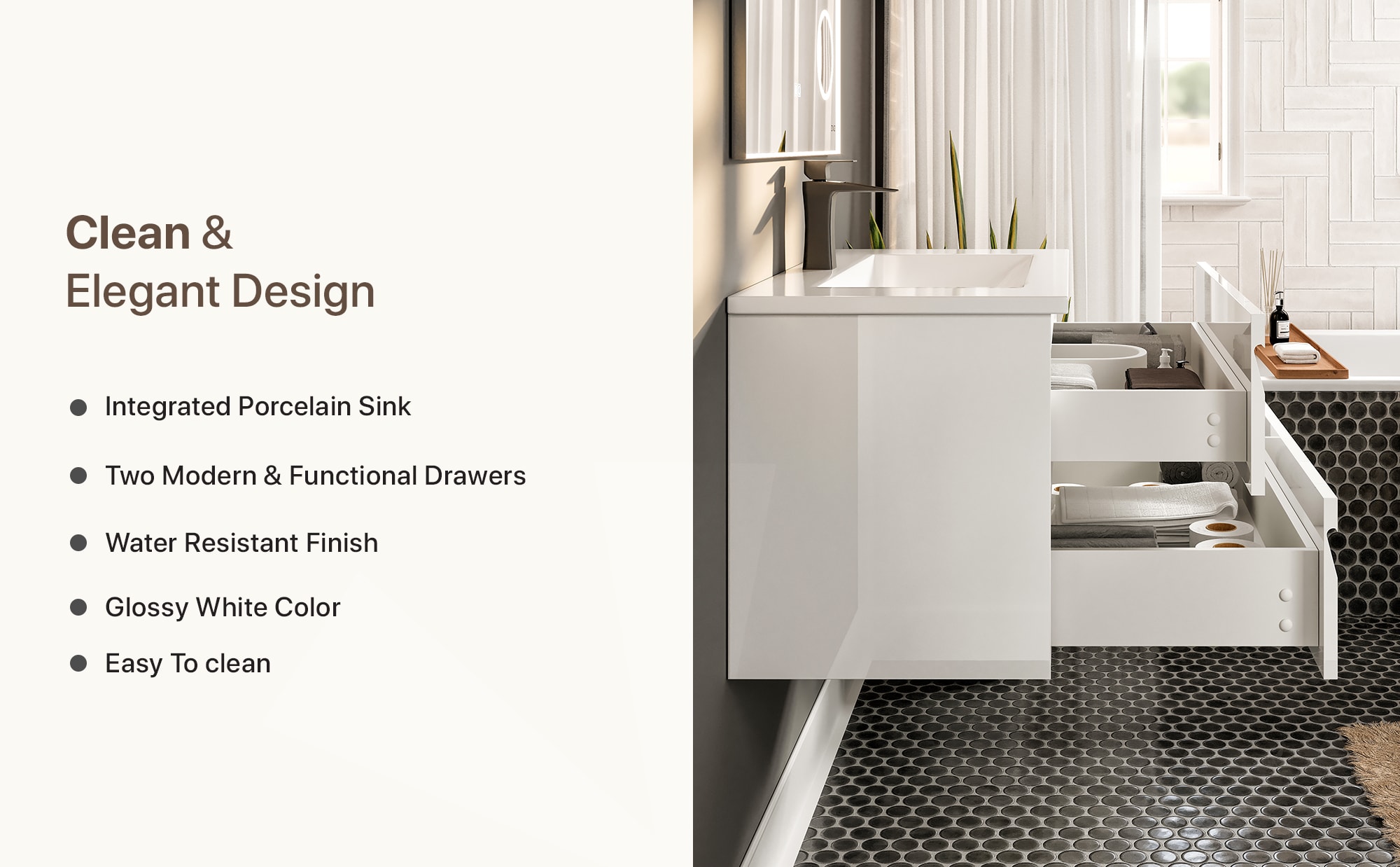 Eviva EVVN23-39WH-WM Bath-Vanity-Combo - View #8