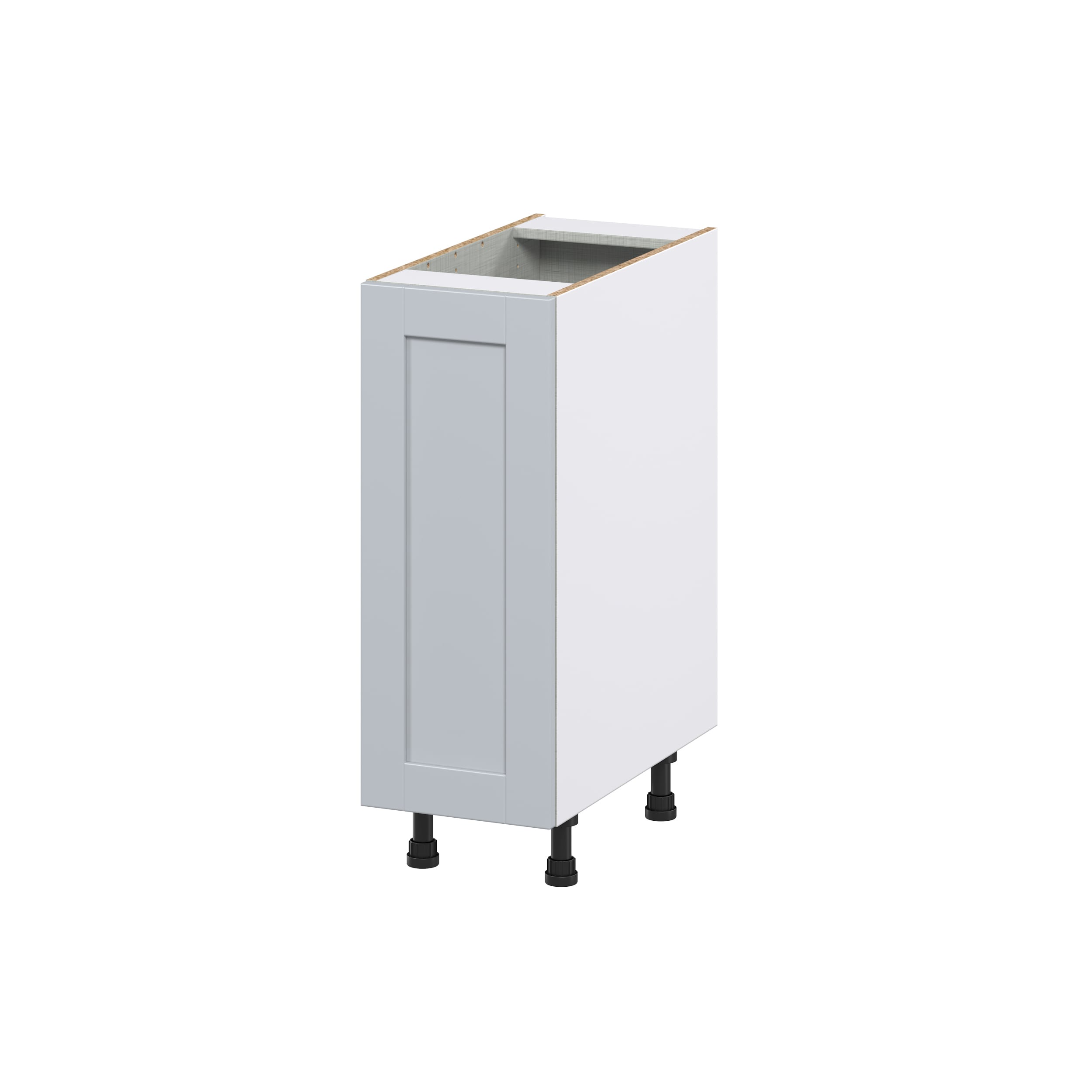 Hugo&Borg Charlesberg 12-in W x 34.5-in H x 25-in D Gray 1-Drawer Pull-out Cabinet Base Fully Assembled Cabinet (Recessed Panel Style)