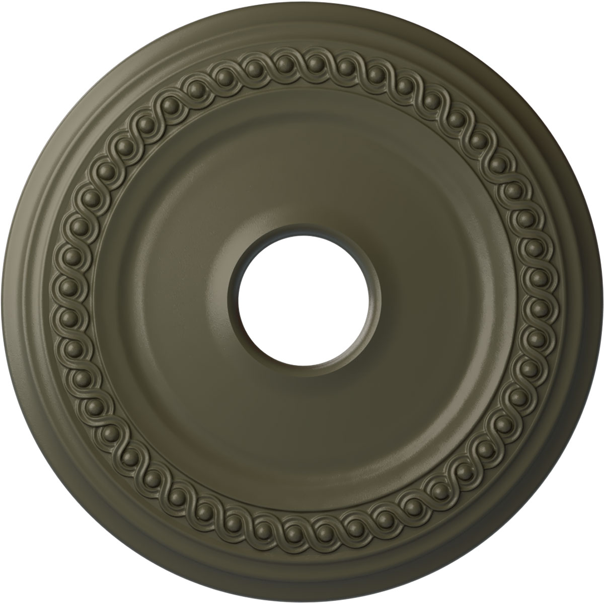 Ekena Millwork CM19CLWHF Classic 18.625-in W x 18.625-in L Painted Witch Hazel Polyurethane Whole Ceiling Medallion