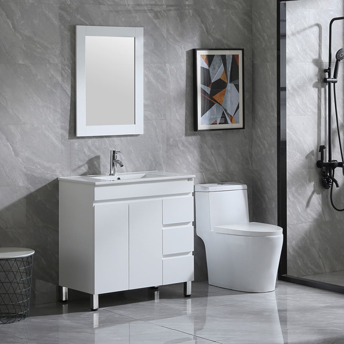 WONLINE USBR4569+USBR4575 Bath-Vanity-Combo - View #3