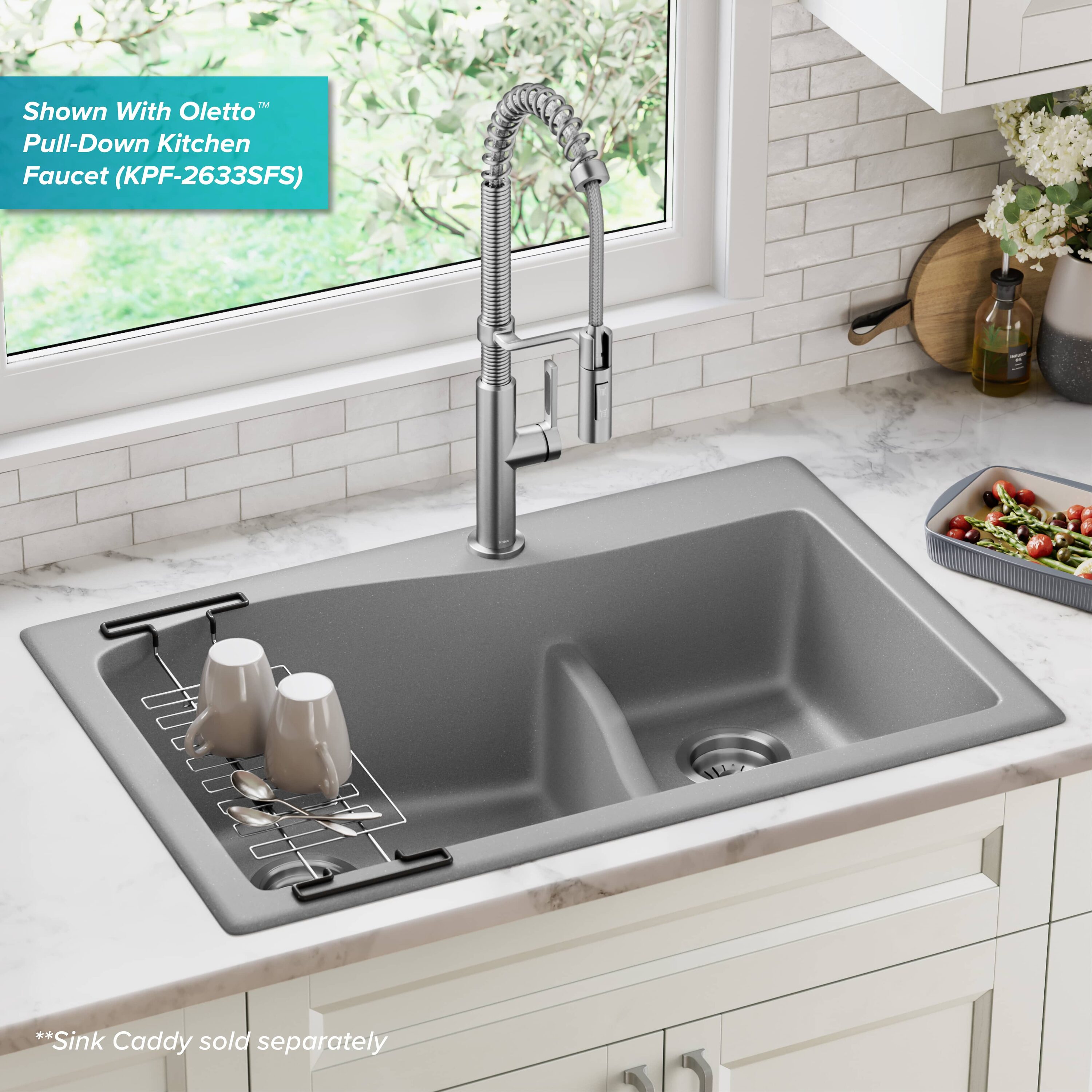 Kraus KGD-442GREY Kitchen-Sinks - View #3