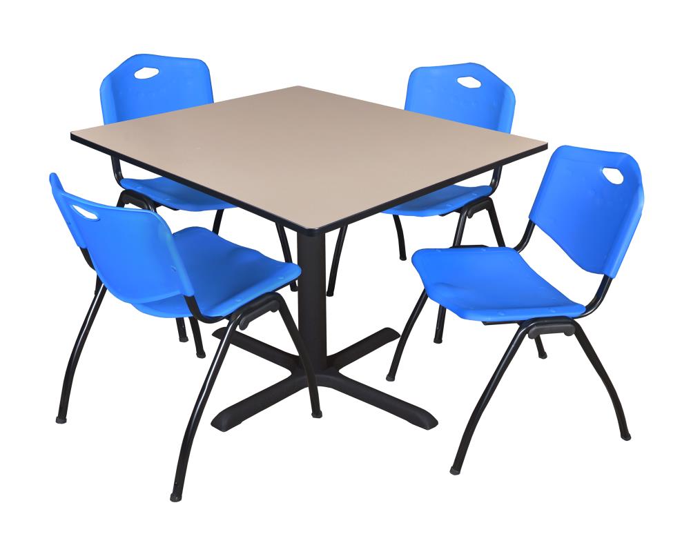 Regency TB4848BE47BE Breakroom Off-white 4-Person Training Table (48-in W x 29-in H)