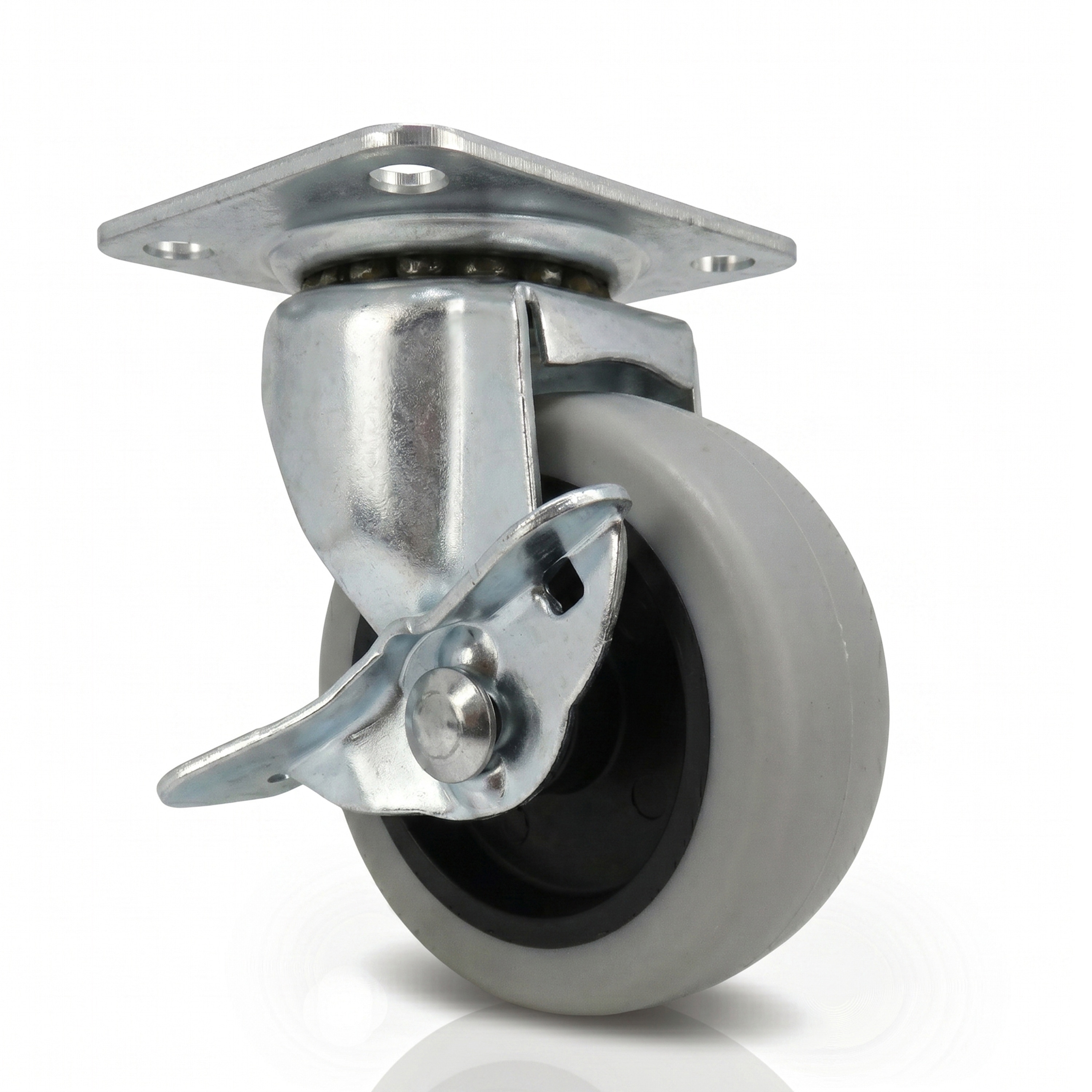 Shepherd Hardware 3-in TPR/Thermoplastic rubber Swivel Caster #4036399LW