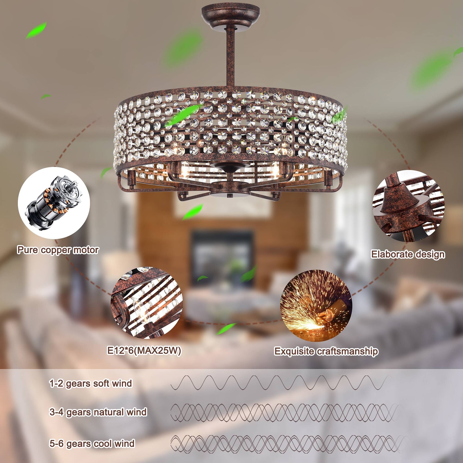 SINOFURN SYA320008WD Ceiling-Fans - View #6