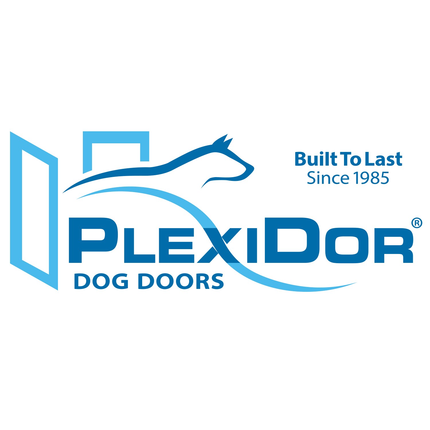 PlexiDor WhiteImpact Rated Aluminum Large Dog Door for Entry Door in