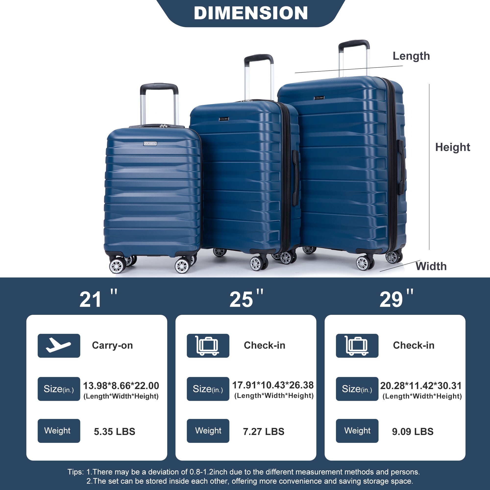SINOFURN SYD9400020DB Luggage-And-Luggage-Sets - View #6