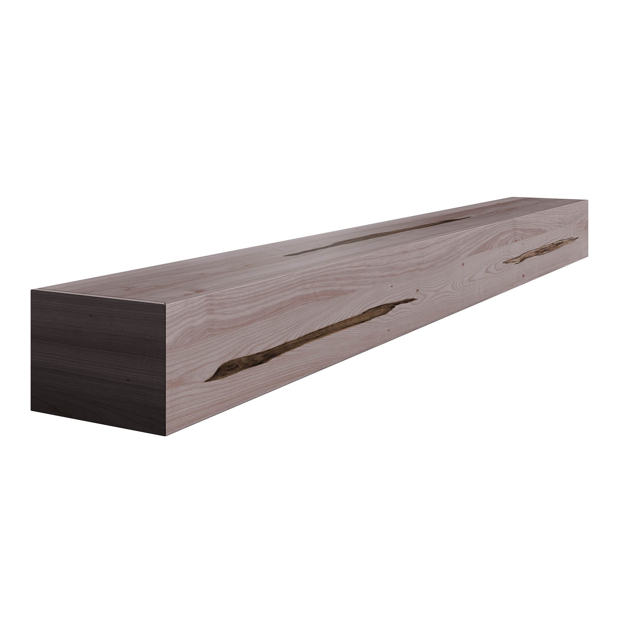 Ornamental Mouldings ARCHDALE-6RUSSMAP 72-in W x 5-in H x 7.25-in D Rustic Maple Hollow Farmhouse Fireplace Mantel