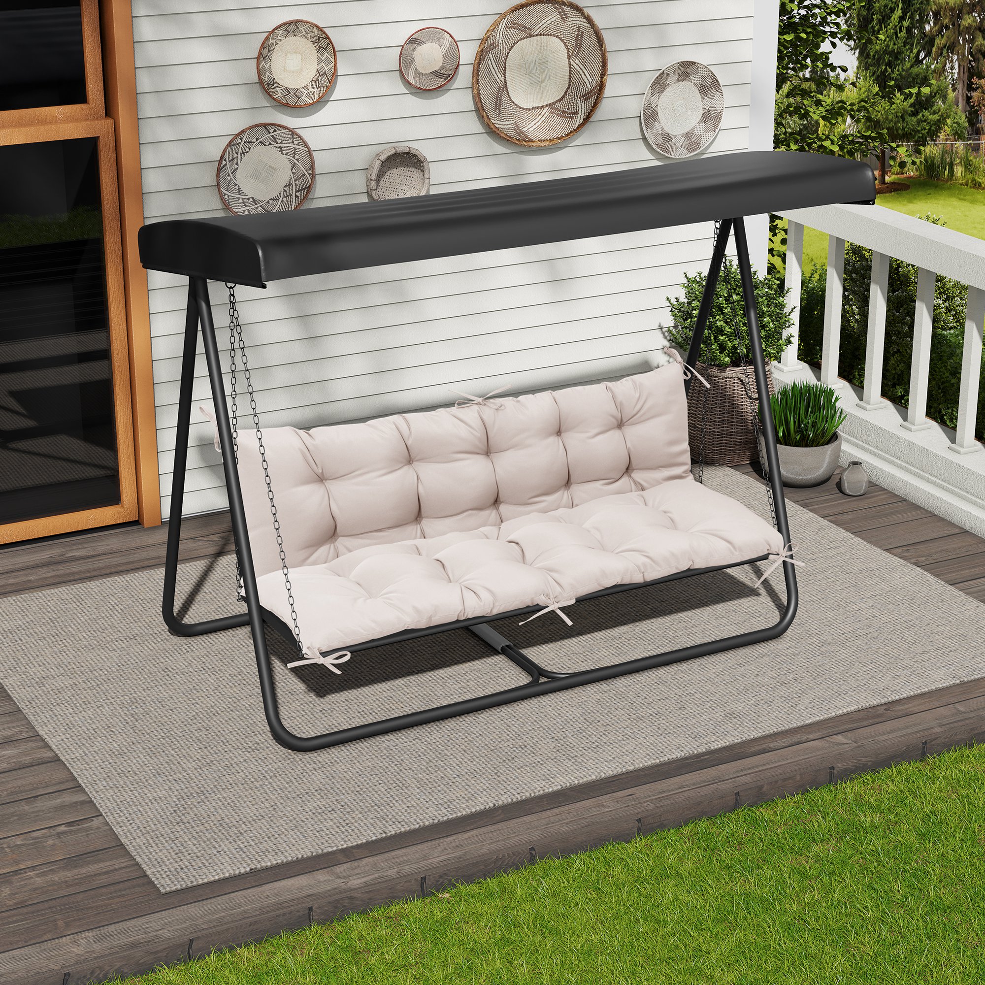 CloudFly CL-CU011BEI-1 Patio-Furniture-Cushions - View #10