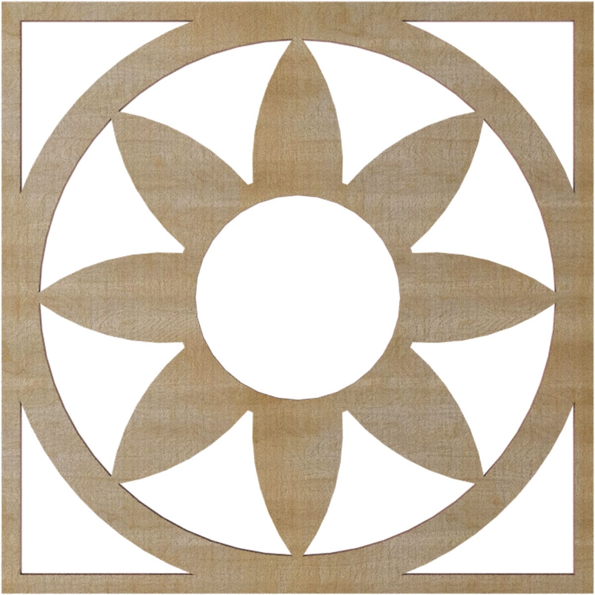 Ekena Millwork CMWP16X16X0250BLHI Ceiling-Medallions - View #4