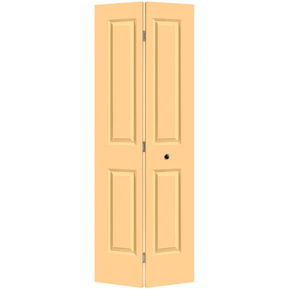 Masonite 1315822 Traditional 30-in x 80-in Marigold 2-panel Smooth Hollow core Prefinished Molded composite Closet Bifold Door ( Hardware Included )