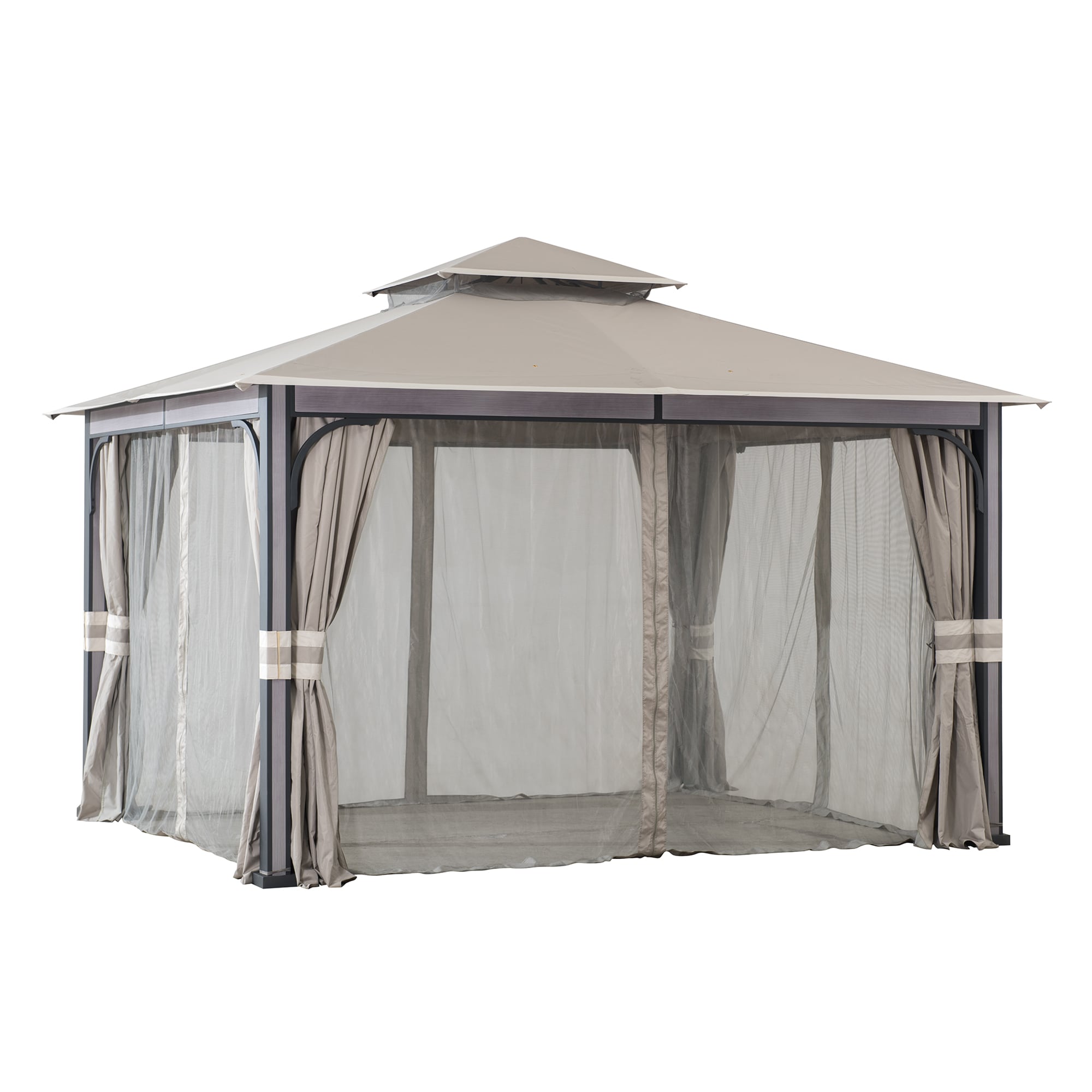 Sunjoy A101015300 Wood-Resin-Gazebos - View #2