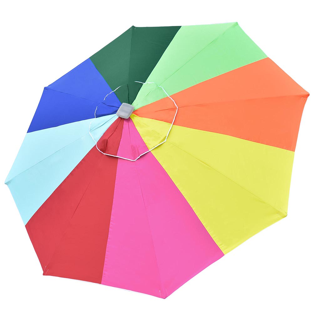 Yescom 07UMC008-10FT-RB-LO 10ft UV50+ Universal Replacement Umbrella Canopy Outdoor Beach Parasol Top Cover