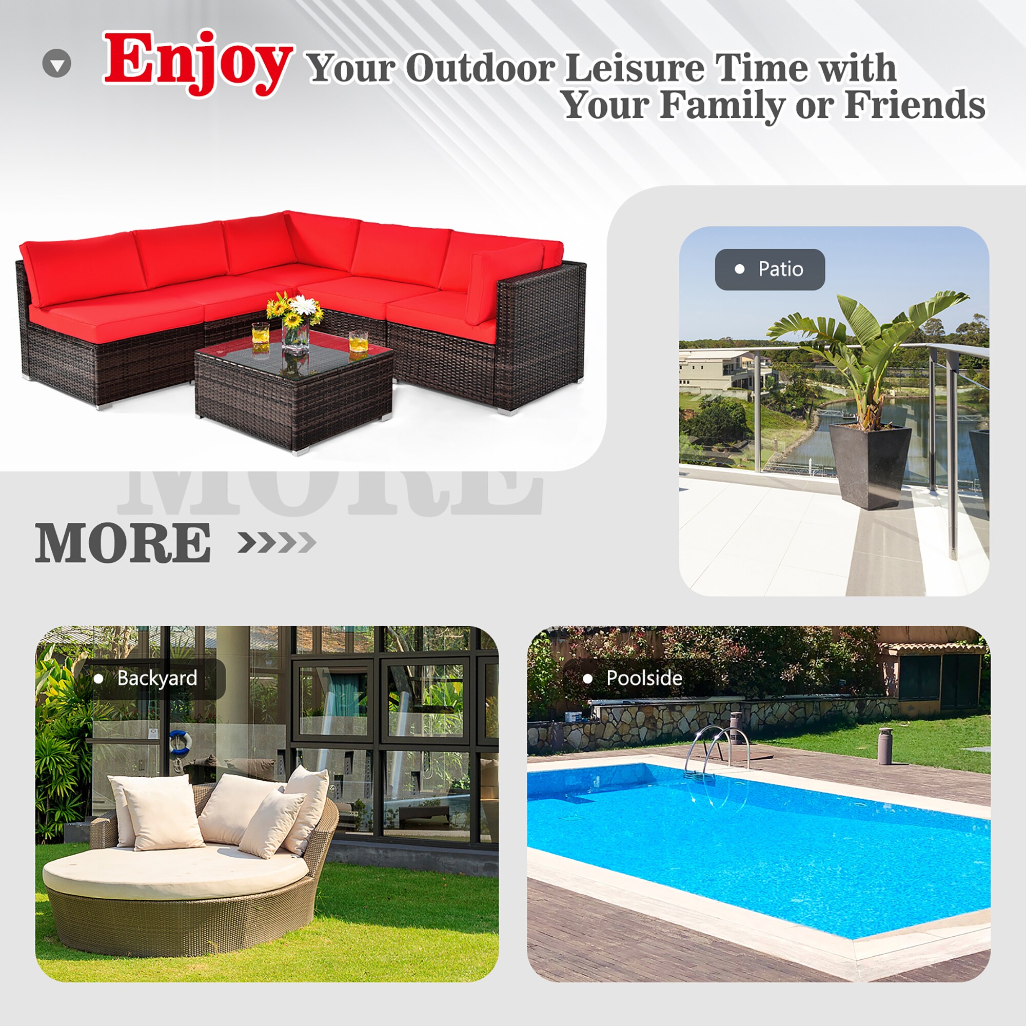 Costway LWS00023 Patio-Conversation-Sets - View #4