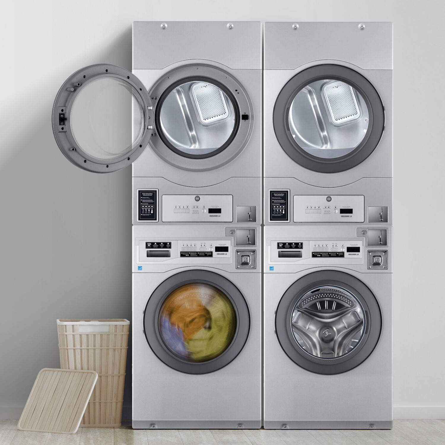 Crossover WASHEREDRYERSTACK Commercial-Stacked-Laundry-Centers - View #9